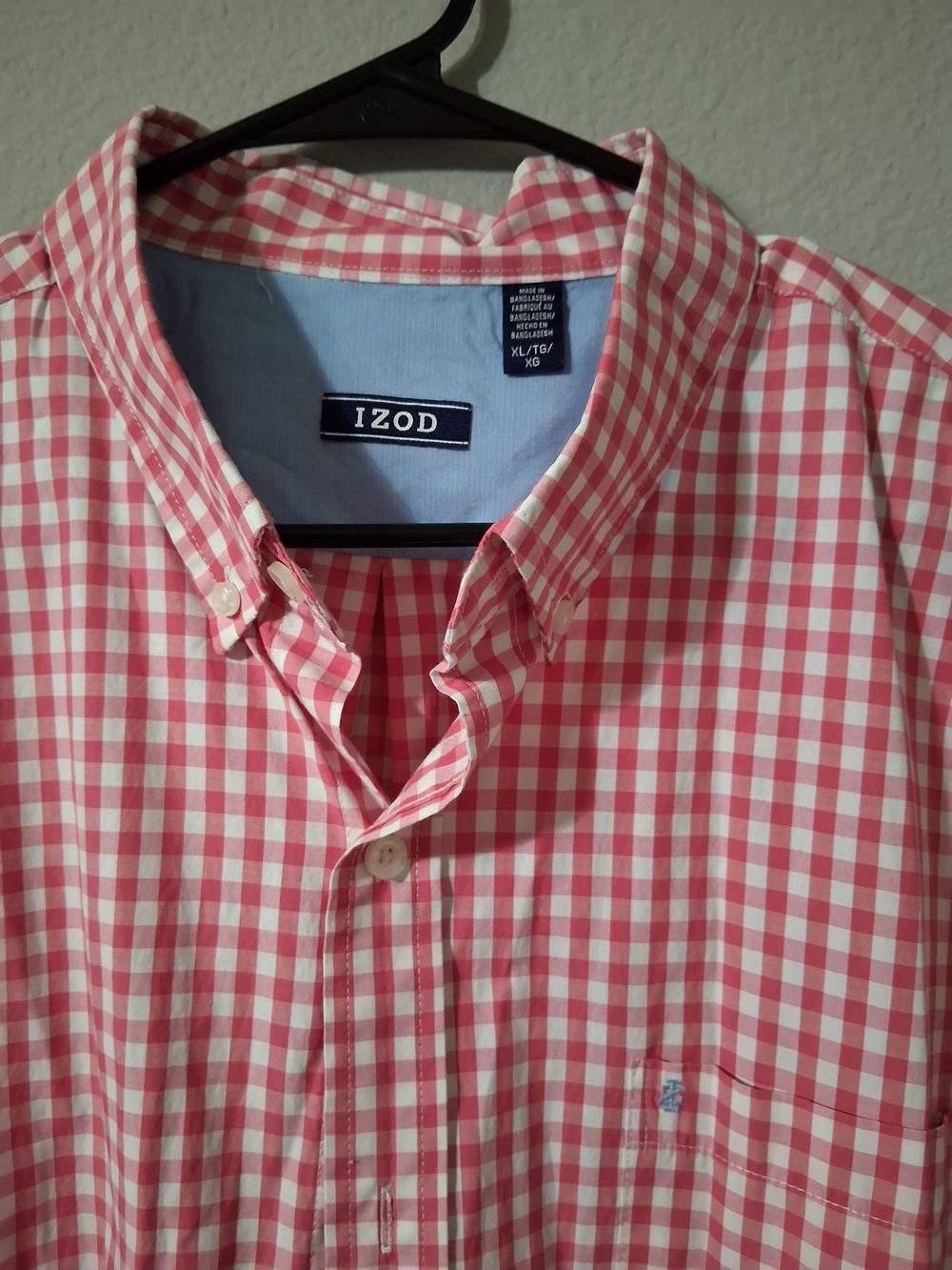 IZOD Men's Gingham Button-Down Shirt
